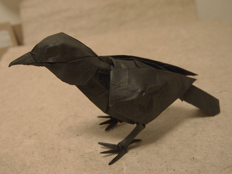 Текстильная игрушка ворона