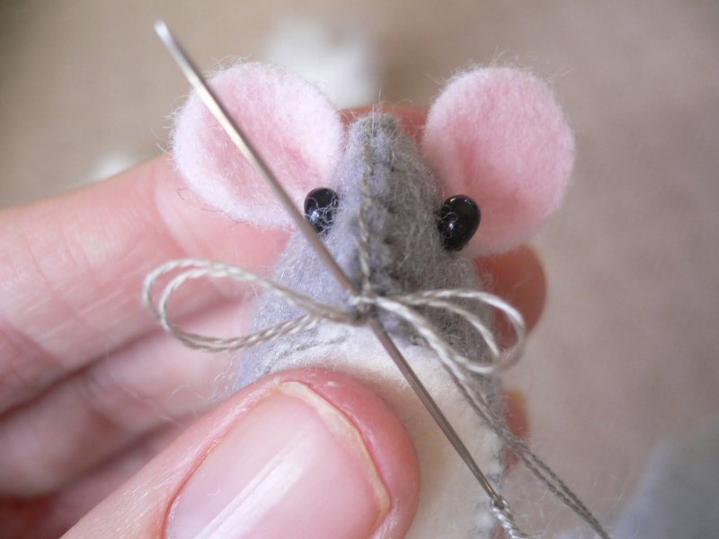 Мышки из фетра маленькие