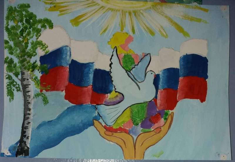 Выставка детских рисунков моя Россия