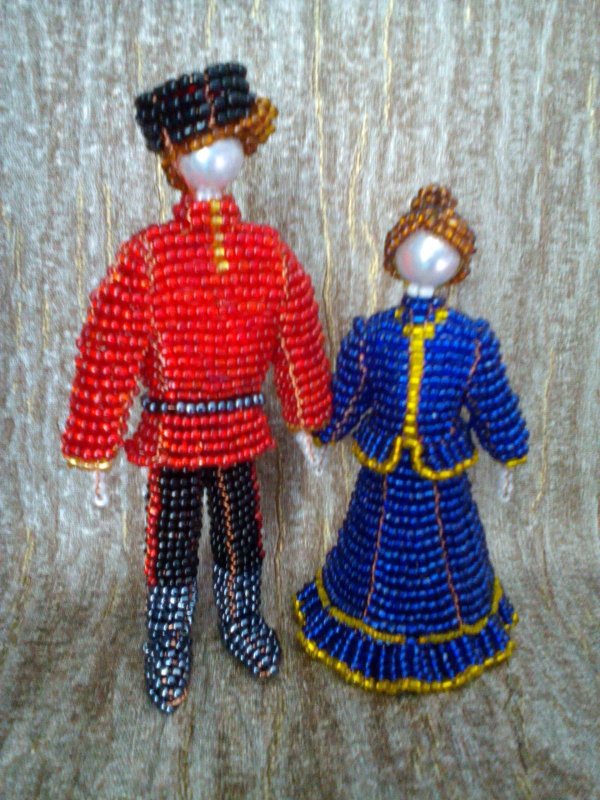 Одежда для кукол Кубанский казак и казачка