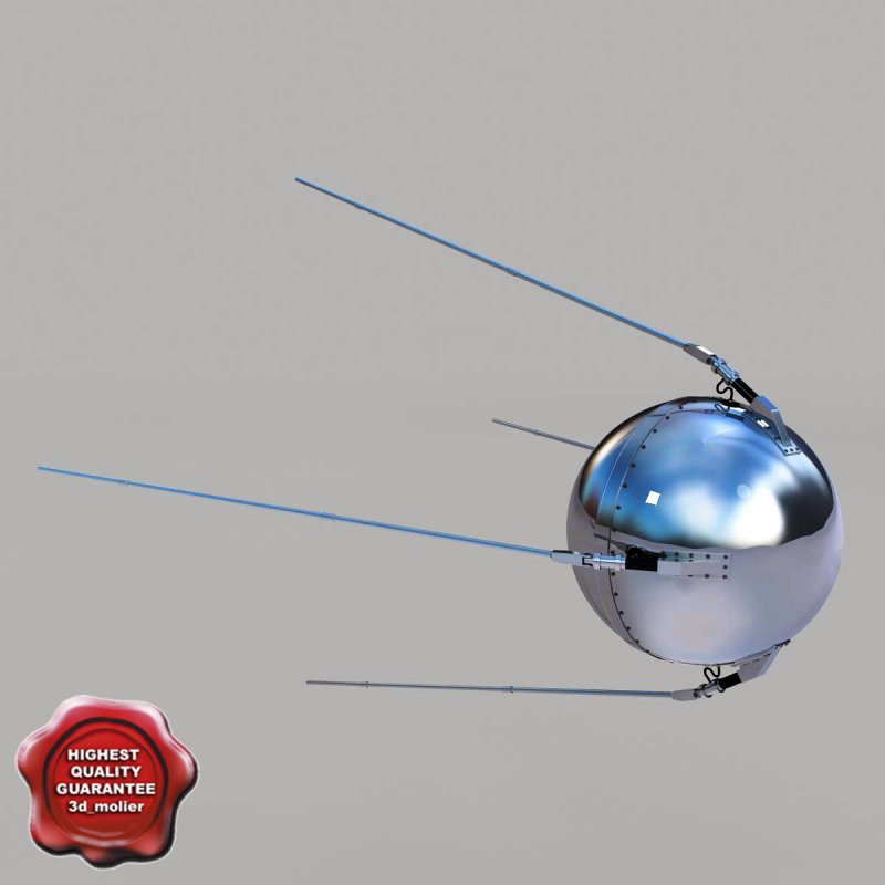 Спутник ПС-1 модель бесплатно