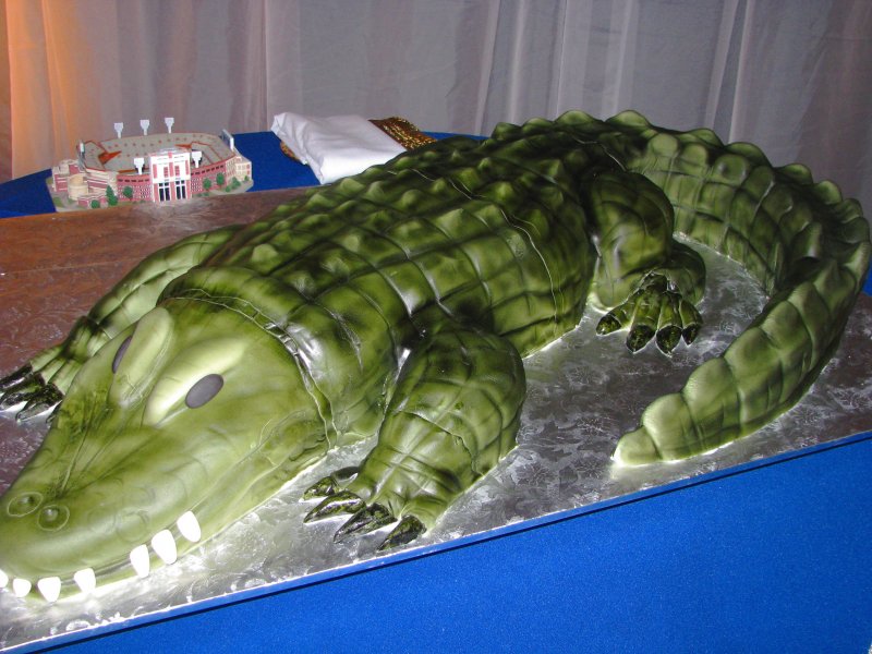 Крокодил из овощей