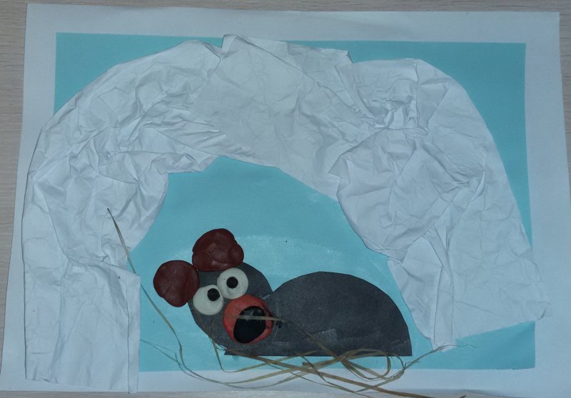 Поделка мишка в берлоге