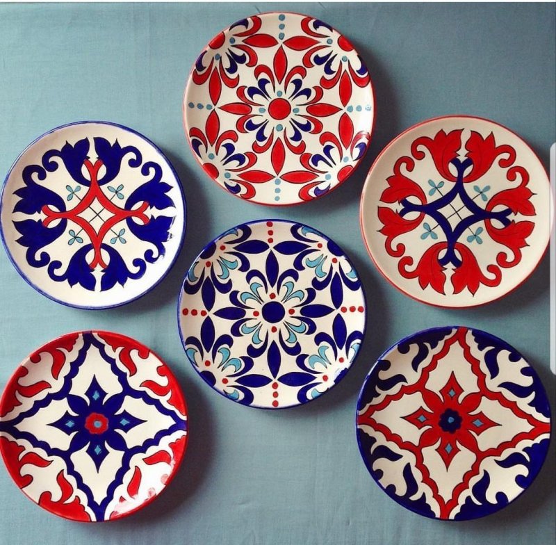 Армянский орнамент на посуде