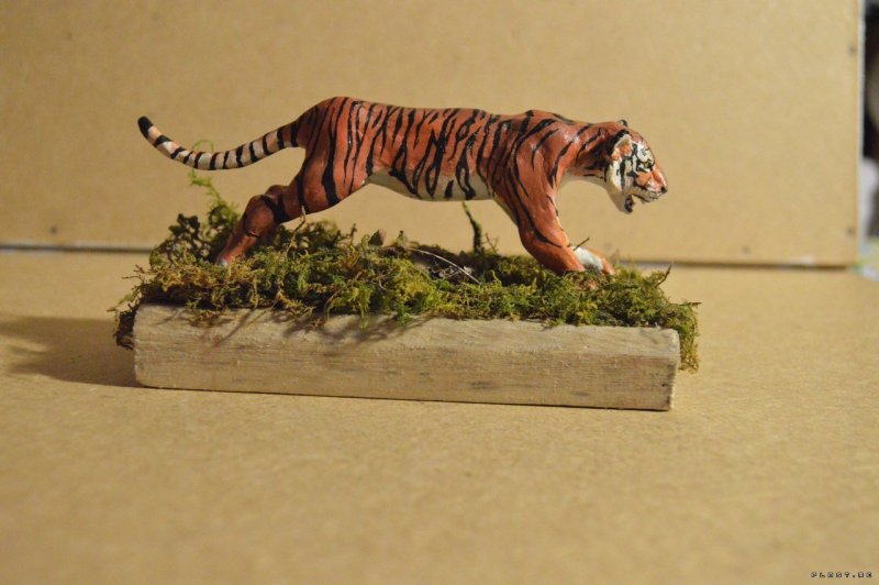 Поделка тигра из бумаги
