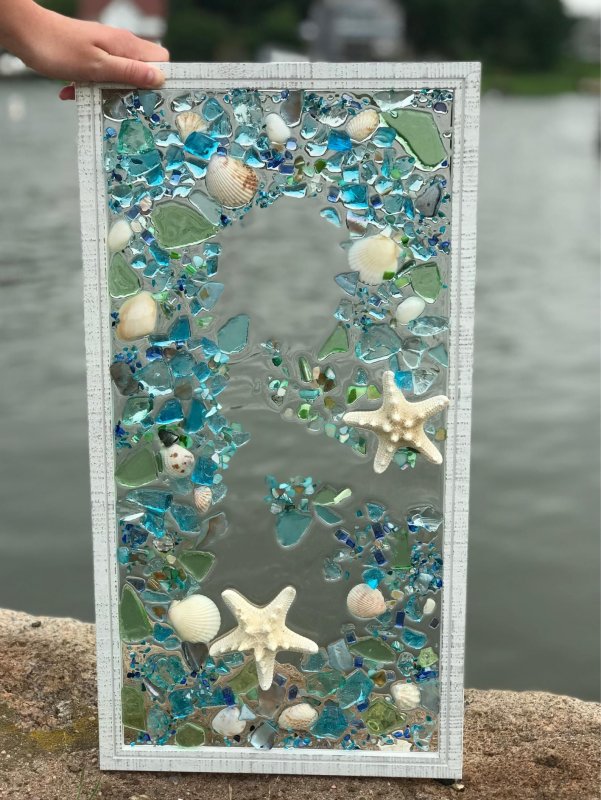 Раковина из морских стеклышек
