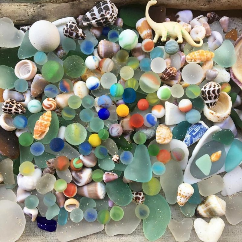 Морское стекло Sea Glass украшения
