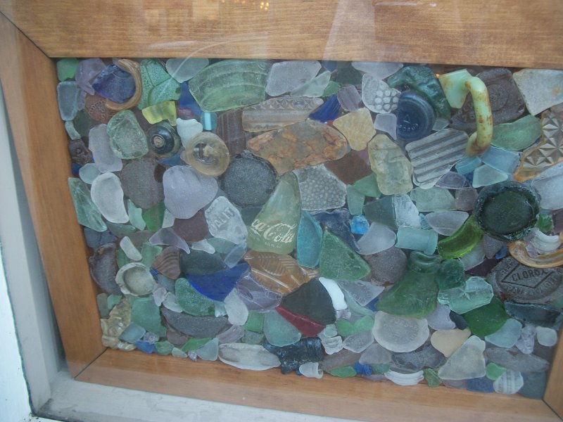 Декор из морских стеклышек