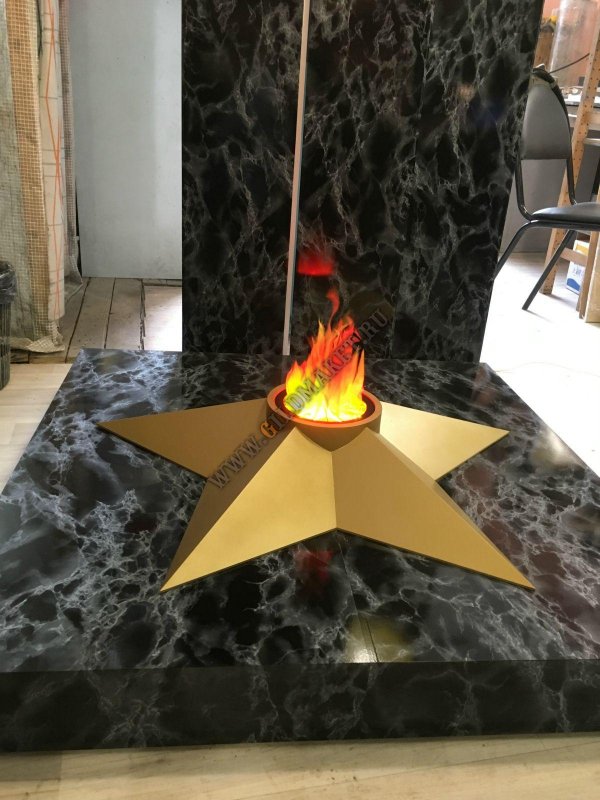 Вечный огонь из модулей оригами