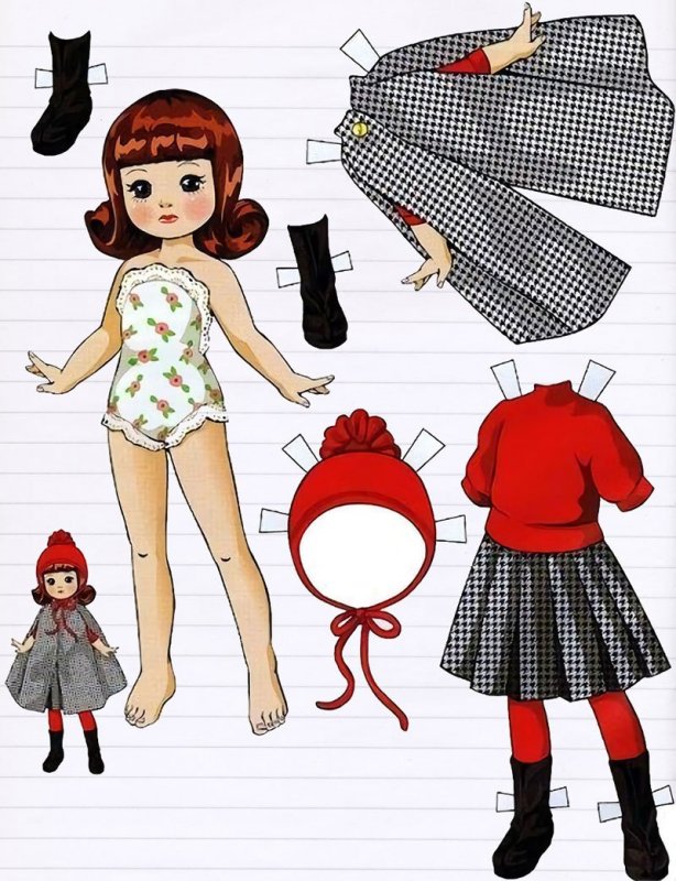 Плоскостные куклы с одеждой