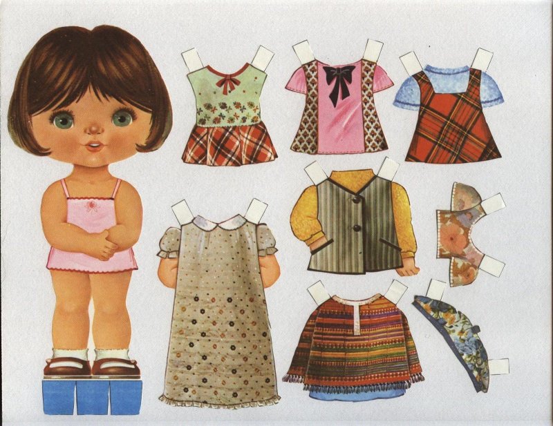 Бумажные куклы Барби с одежкой