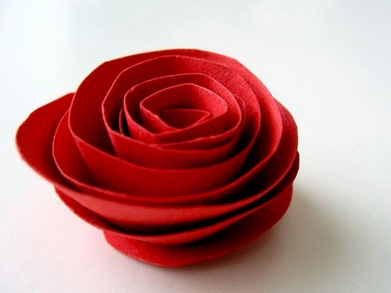 Спиральные розы из бумаги мастер класс