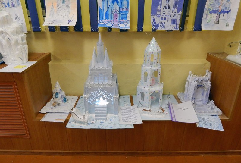 Замок снежной королевы макет