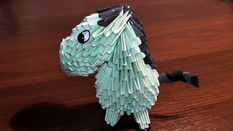 Сова из модулей оригами