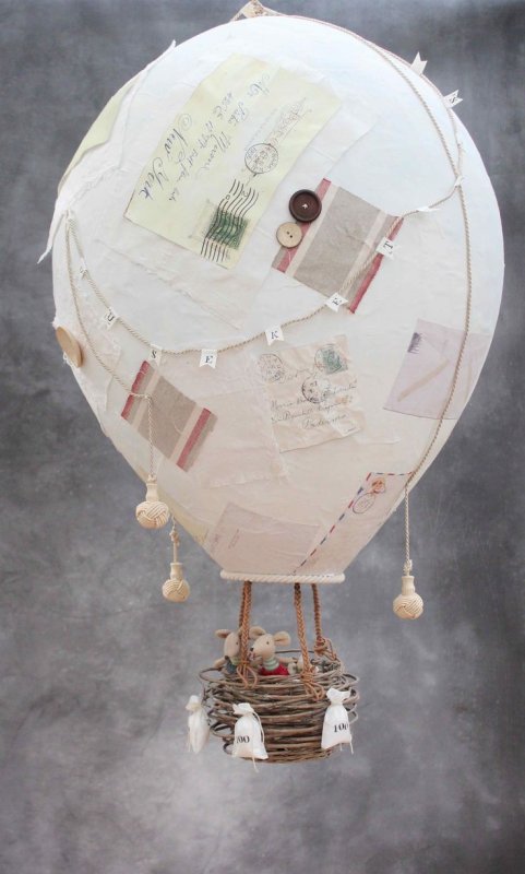 Воздушный шар из папье