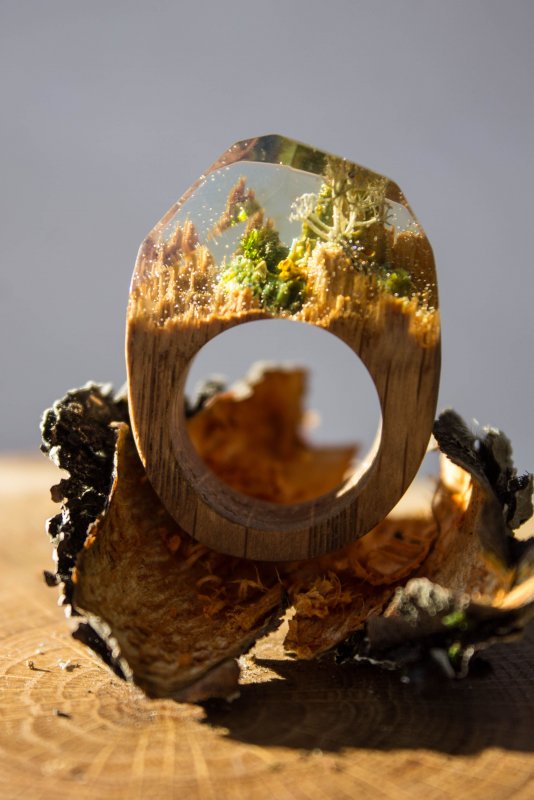 Resin Wood кольца