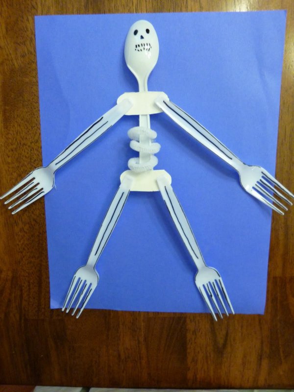 Скелет из бумаги