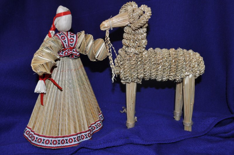 Белорусская игрушка из соломы