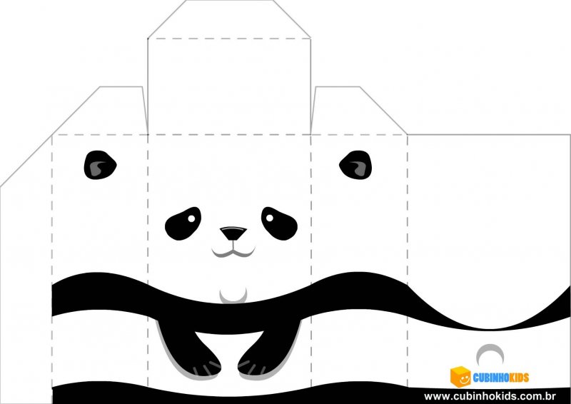 Коробочки в виде панды