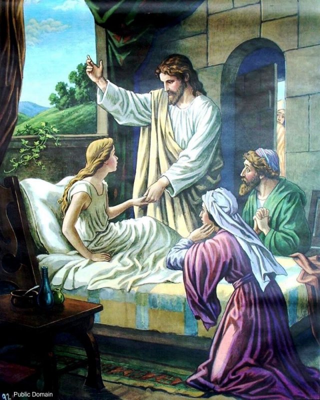Иисус исцеляет прокаженного раскраска