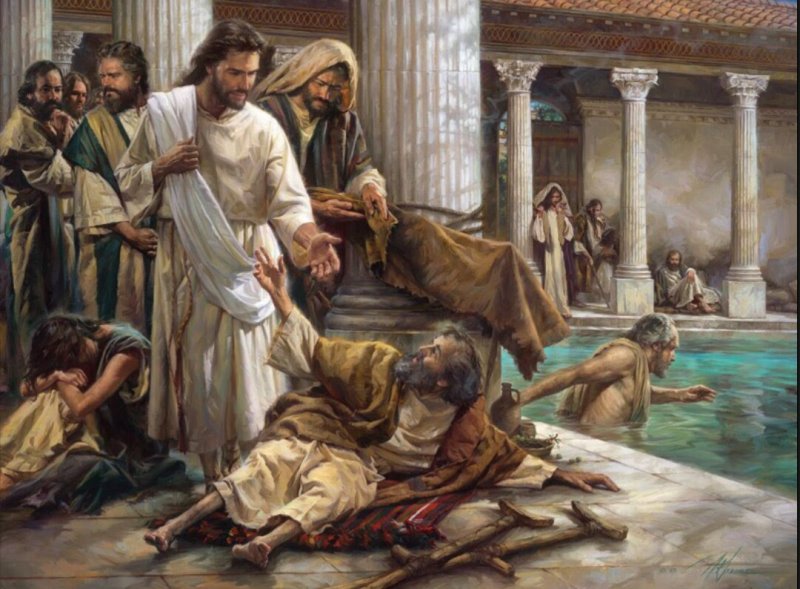 Иисус исцеление Вифезда