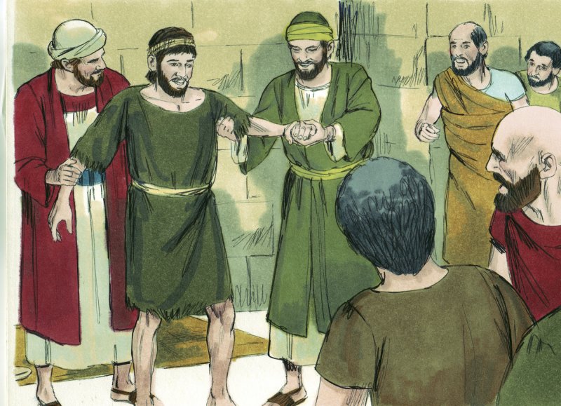 Апостол Павел исцеляет хромого в Листре