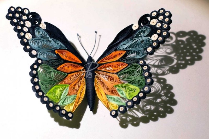 Поделка бабочка из бумаги