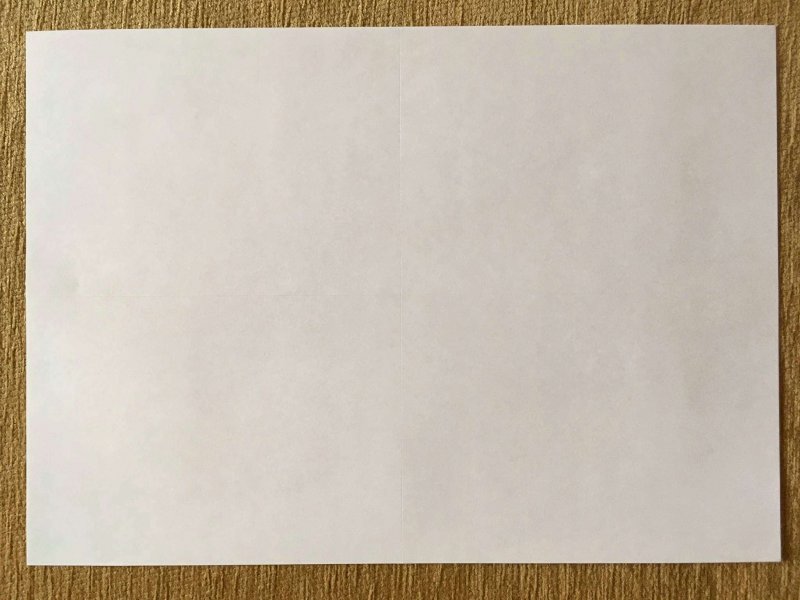 Поделка из белого листа бумаги