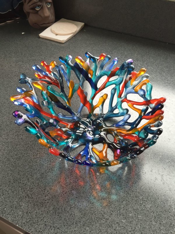 Декор из стеклянных шариков
