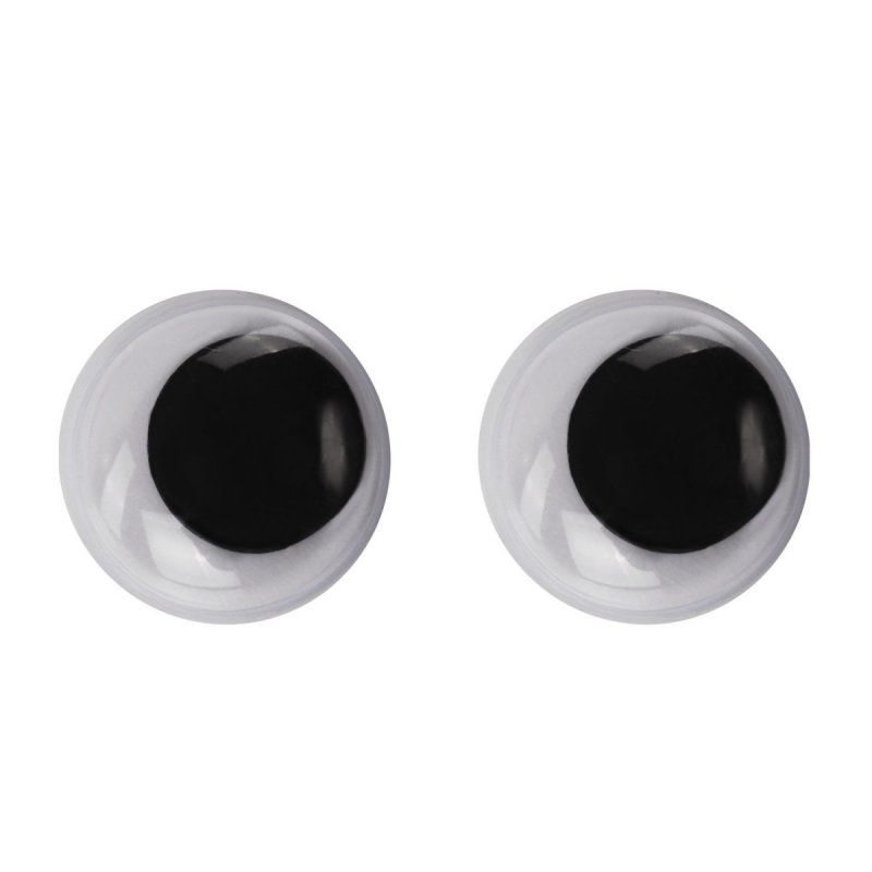 Глазки пришивные 20 мм чёрные