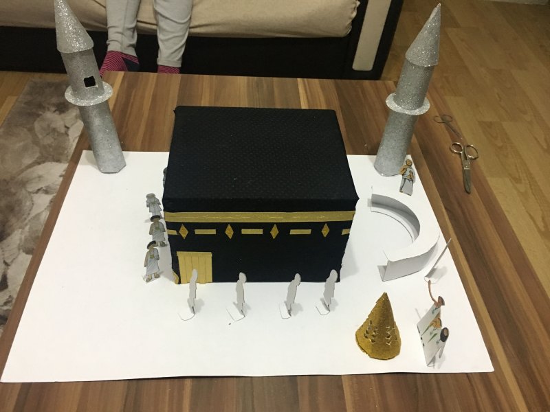Поделка мечеть из картона