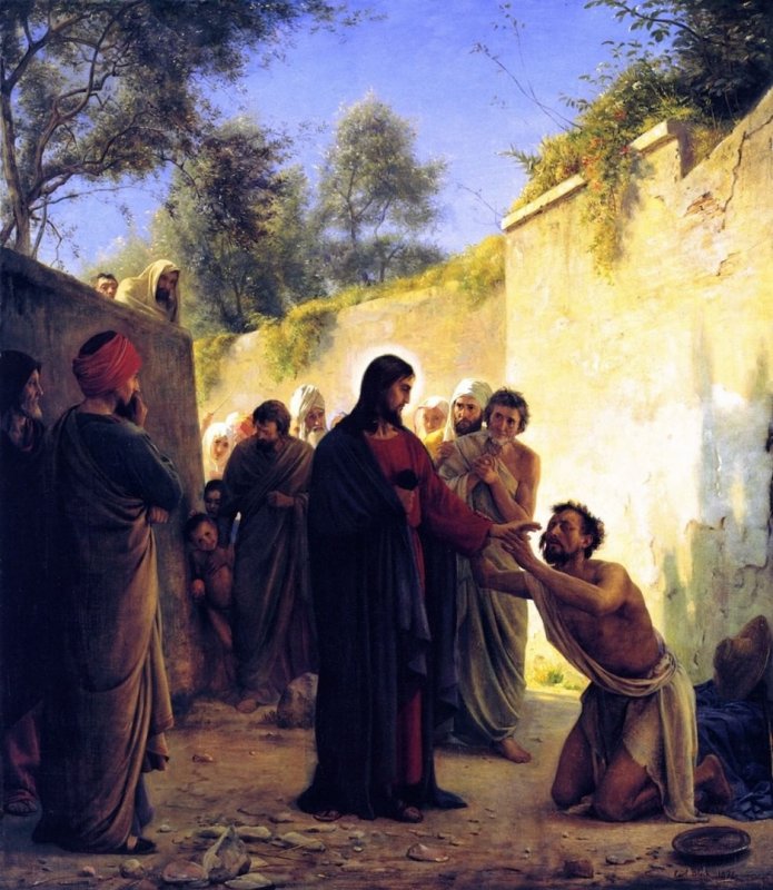 Иисус исцеляет двух слепых