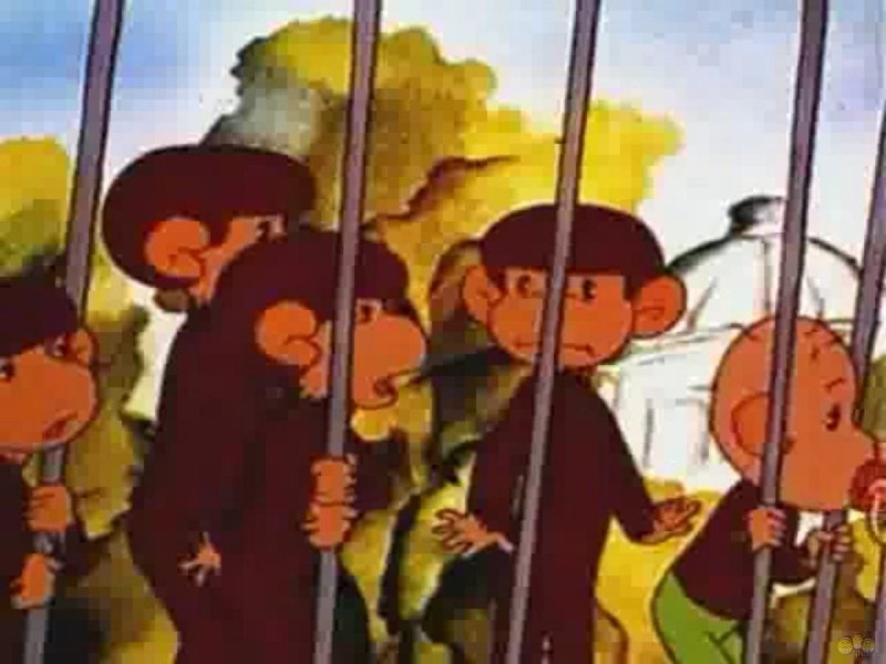 Вязаные осторожно обезьянки
