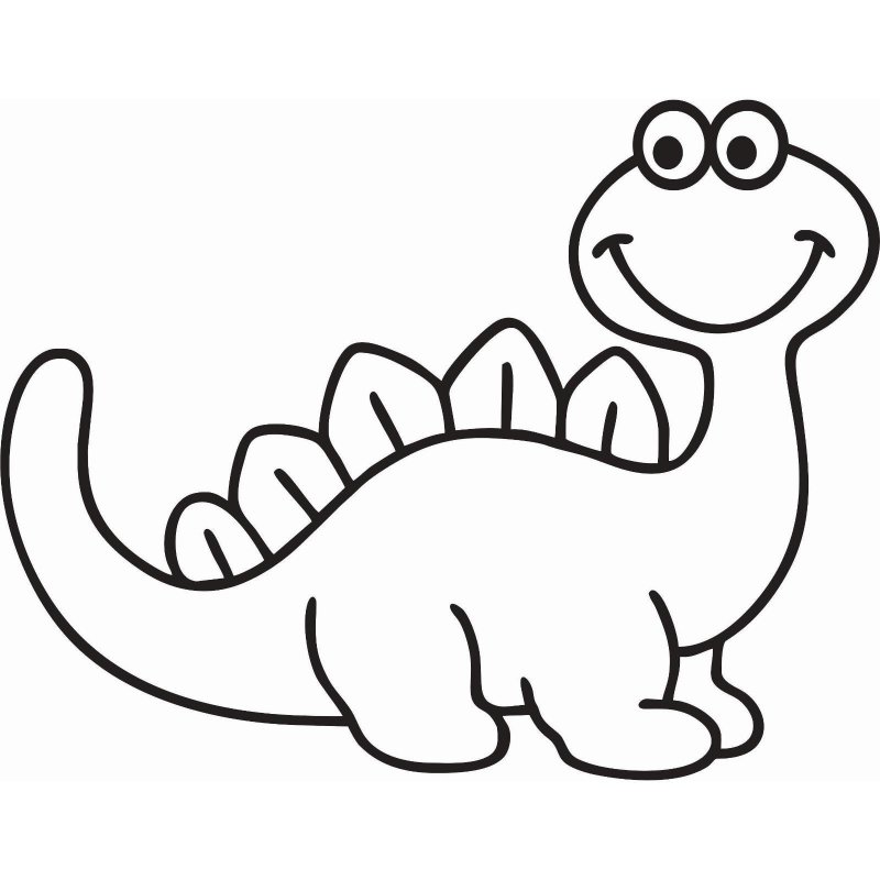 Трафарет динозавров для детей