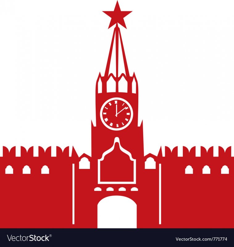 Спасская башня Кремля вытынанка