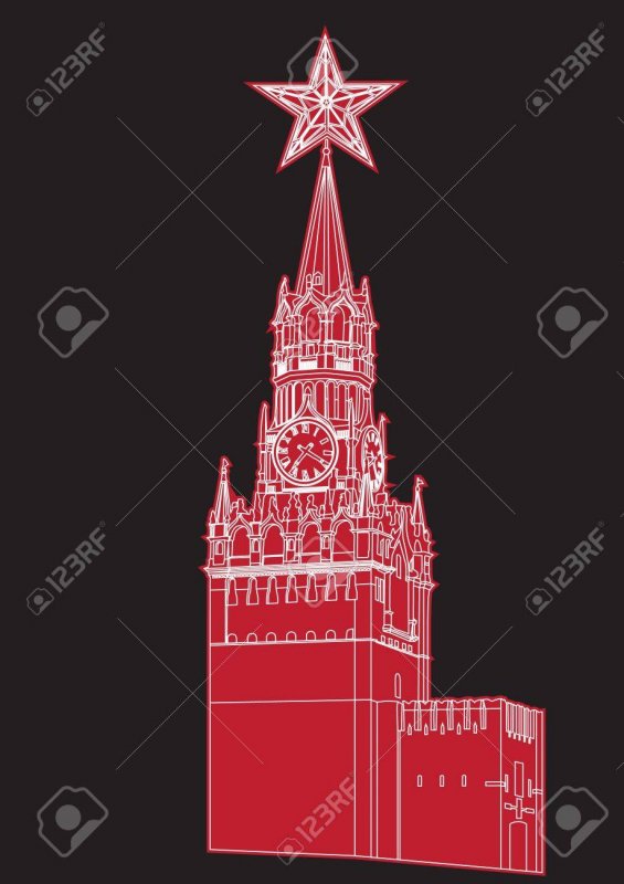Заготовки для аппликации высокие башни Кремля