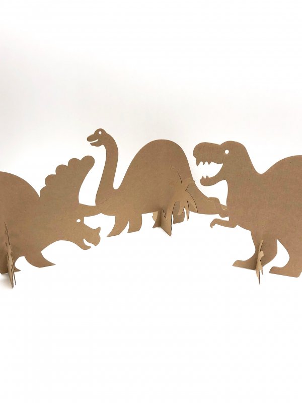 Динозавры из гофрокартона