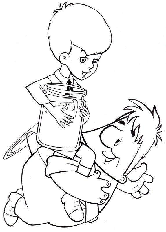 Малыш и Карлсон рисунок