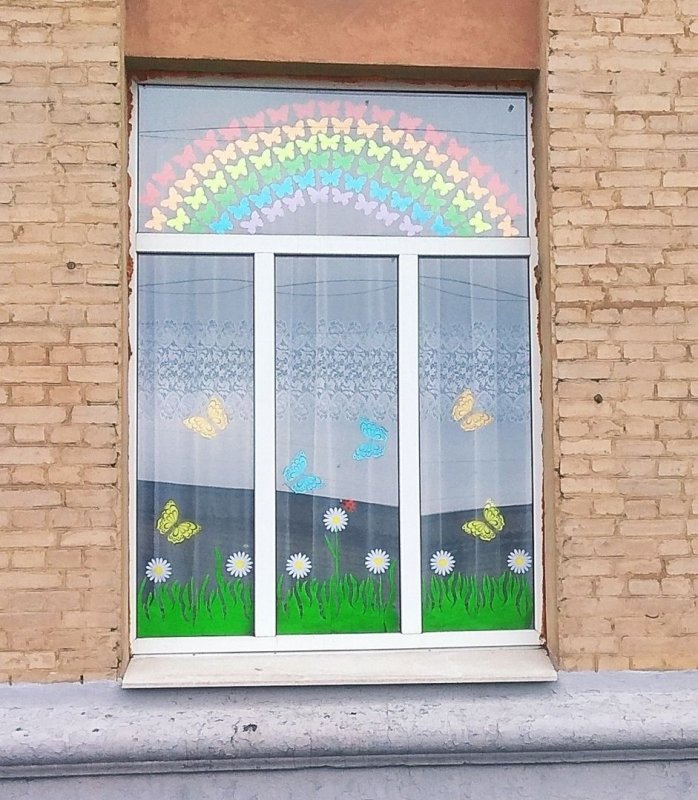 Подснежники украшение на окна