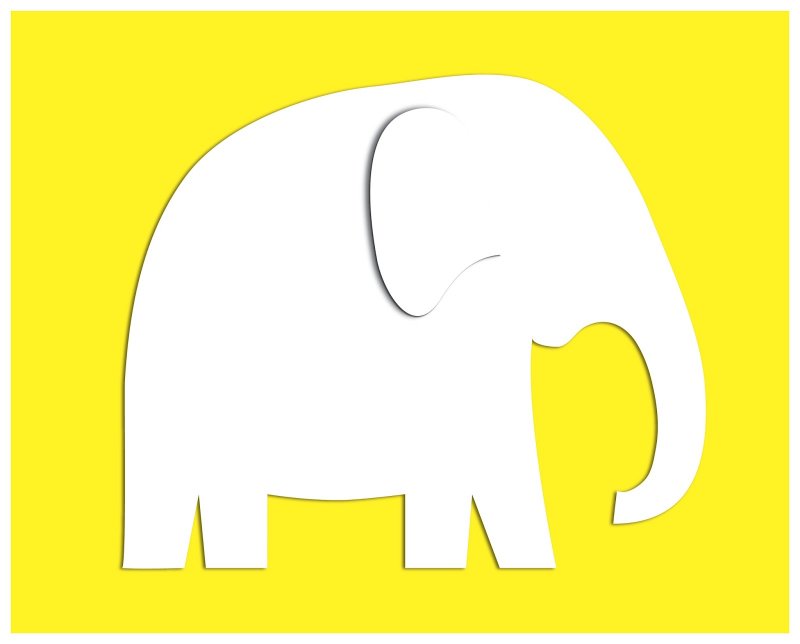 Слон шаблон