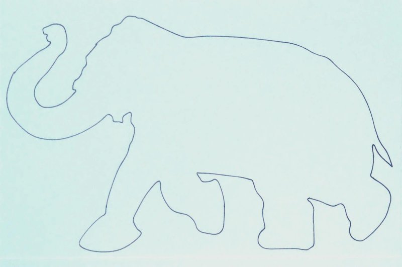 Поделка слон из бумаги шаблоны для вырезания