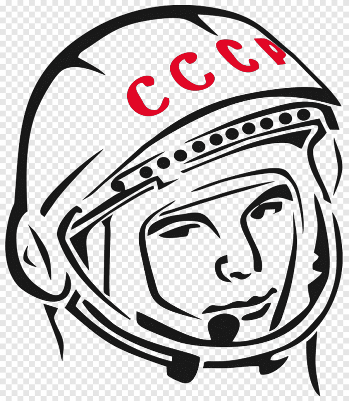 Юрий Гагарин рисунок