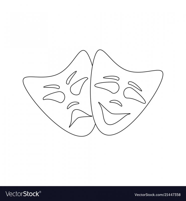 Театральные маски вытынанки