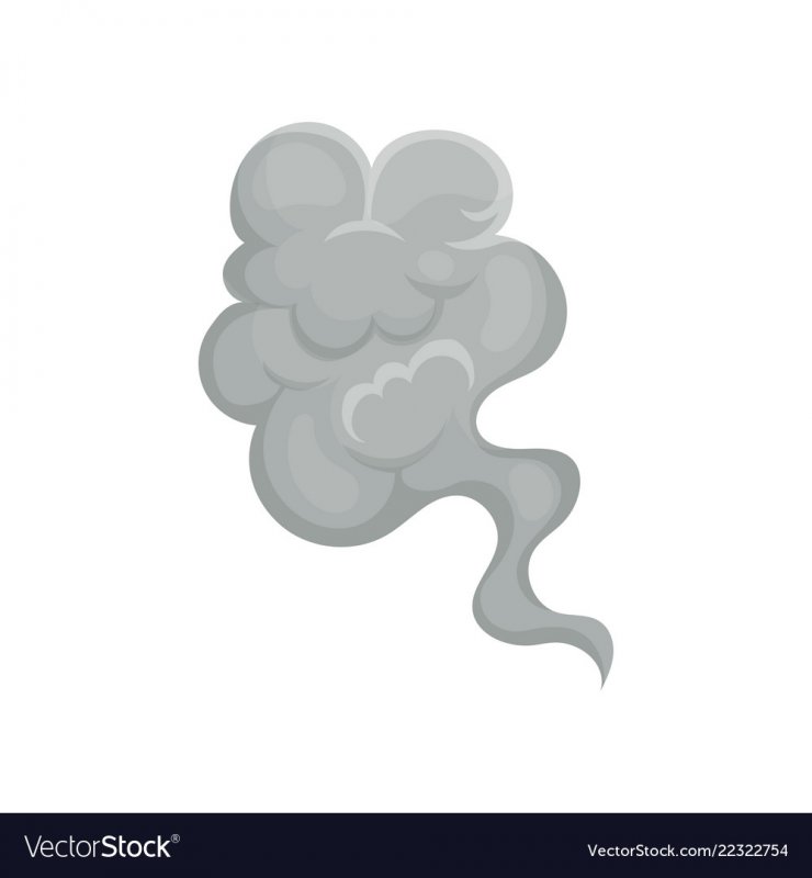 Облако дыма нарисованное