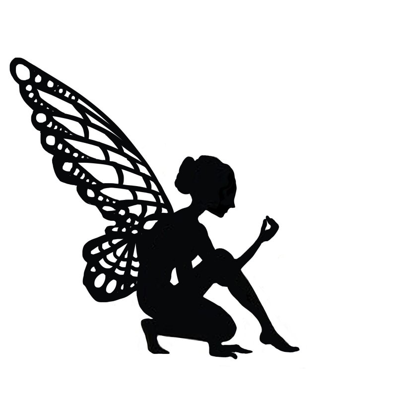 Трафарет Фея с бабочками
