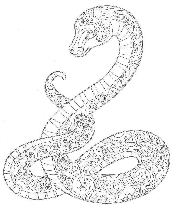 Вытынанка змея по китайскому календарю