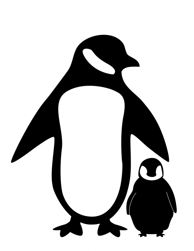 Силуэт пингвина