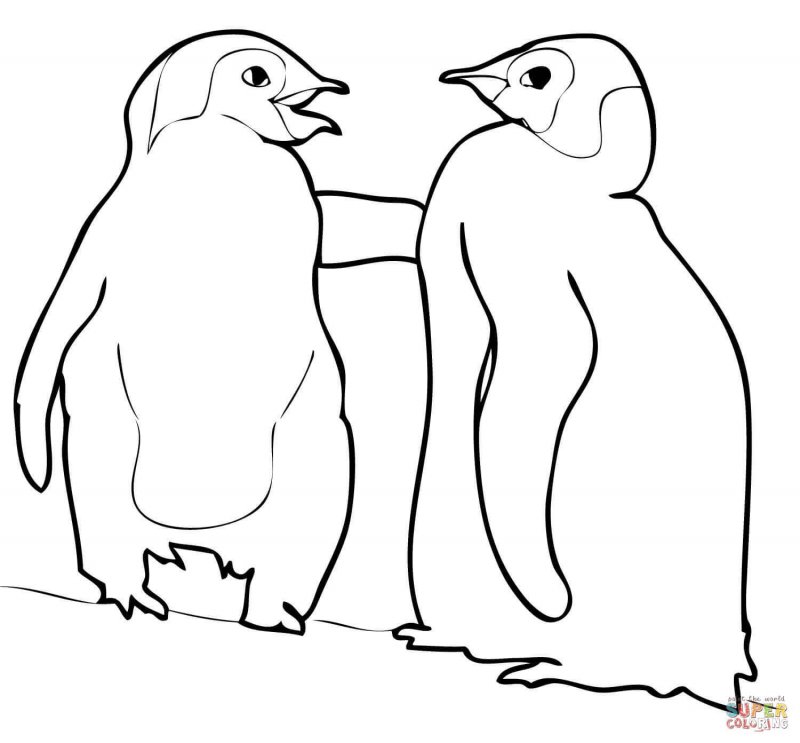 Вытынанки на окна пингвины