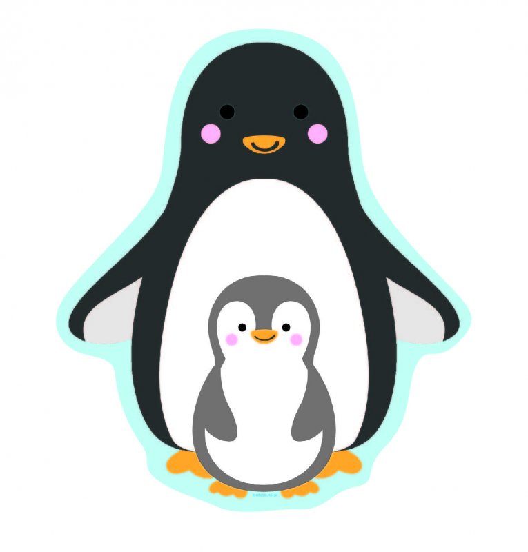 Вытынанки пингвины