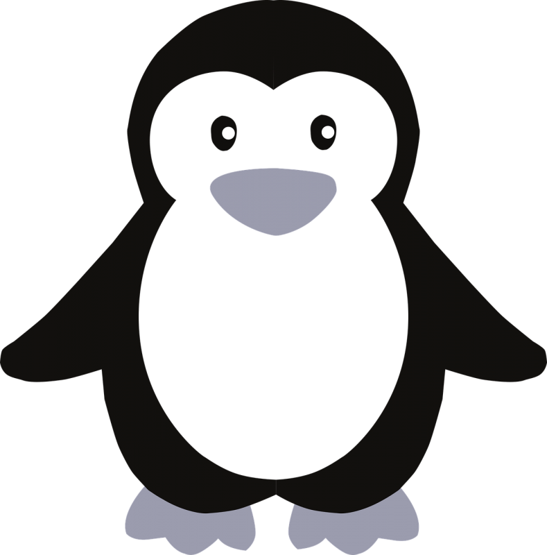 Трафарет пингвина